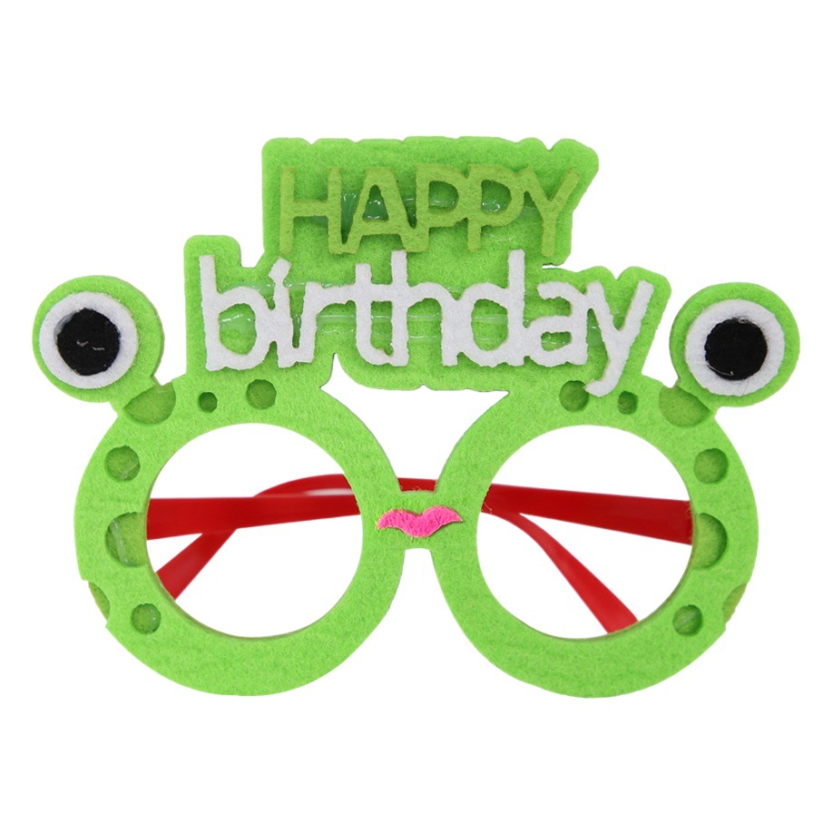 Gafas de Cumpleaños 2026, Decoración para Fiestas, Gafas Divertidas con Dibujos Animados de Animales para Niños, Accesorios para Fotos de Feliz Cumpleaños