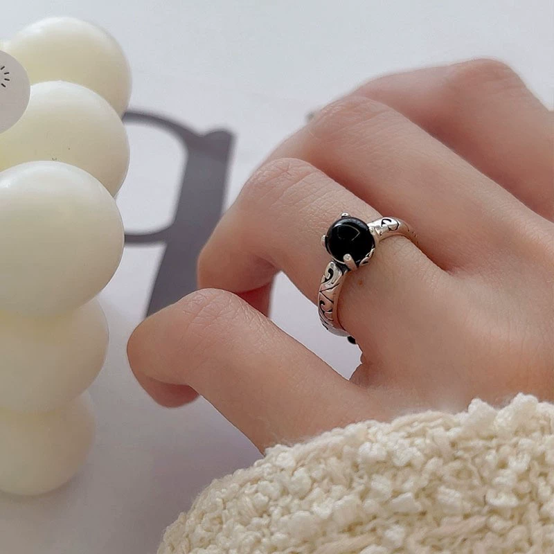 Accessory, nail decoration, small design ring, elastic strap, high-quality style, simple and elegant design