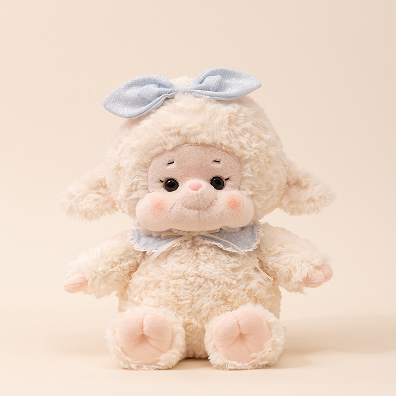 Juguetes para niñas bonitos conejos muñecas de peluche para dormir almohada muñeca de tela cordero muñeca fabricante de regalos del día del niño