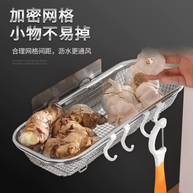 304 нержавеющая сталь без сверления дренажная корзина chopstick корзина кухонная раковина склад дыня и овощи дренаж дыня хранение