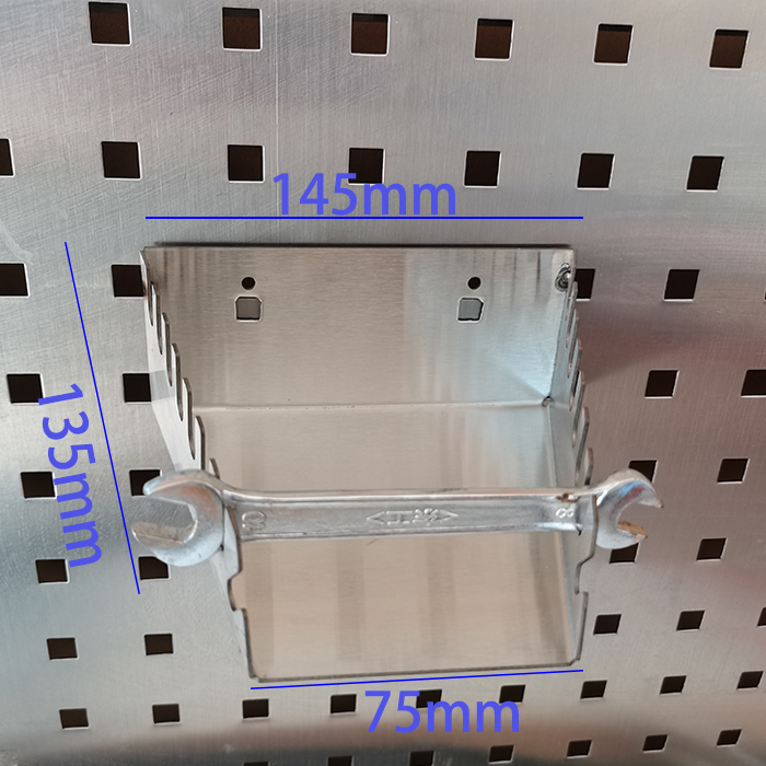 304 agujero de acero inoxidable agujero placa laminada de hardware herramientas de pared de almacenamiento de estante de almacenamiento de herramientas de pared