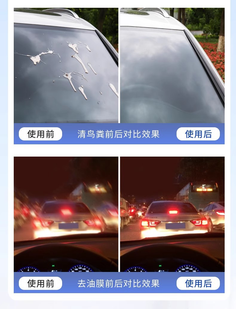 Oil Film Removal Glass Water Wiper Water for Automobiles to Remove Oil Film Winter Antifreeze Type Universal Icebreaker for All Seasons