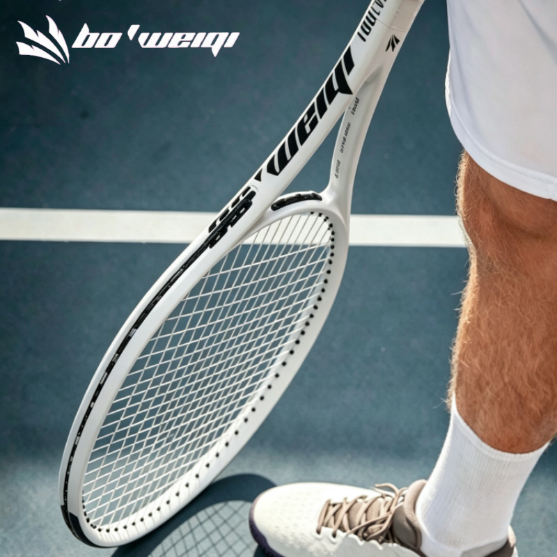 Bo'Weiqi Popovich Professional Tennis Racket Adult Full Carbon Fiber Integrated 2026 New Model for Men and Women