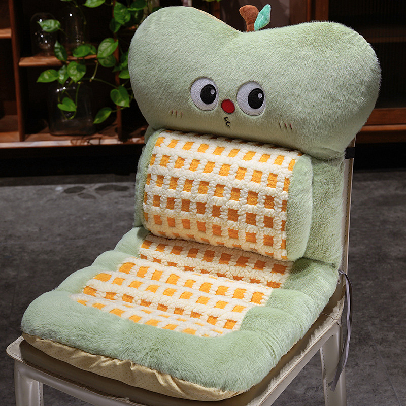 Cojín con Respaldo Térmico de Peluche con Calefacción para Silla