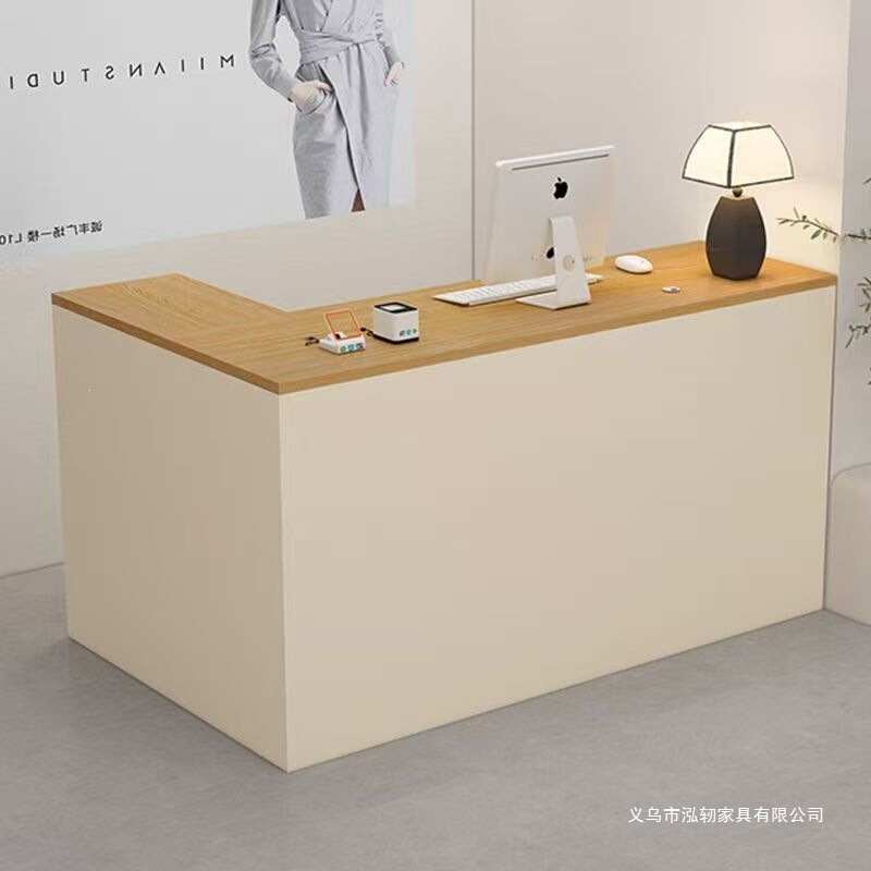 Supermarket Reception Desk, Bar Counter, Restaurant Shop Table, Simple Modern Front Desk Table, Clothing Store Cashier Counter, Small Shop Counter