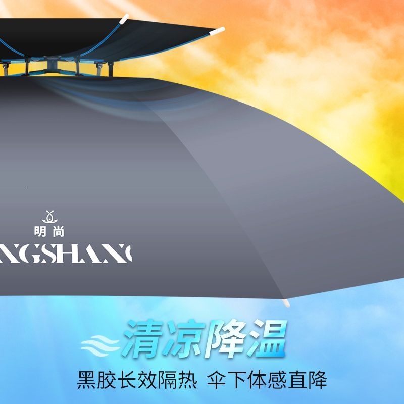 Umbrella hat, head-mounted umbrella hat, fishing headwear, outdoor sun umbrella, tea-picking, sanitation, sun protection, large-sized conical umbrella