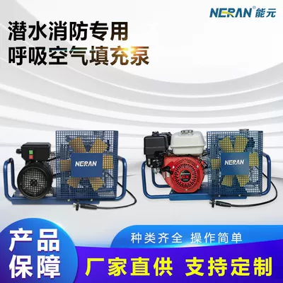 Diving Fire-Fighting Breathing Air Filling Pump, Portable Small Inflator, Piston-Type High-Pressure Air Compressor