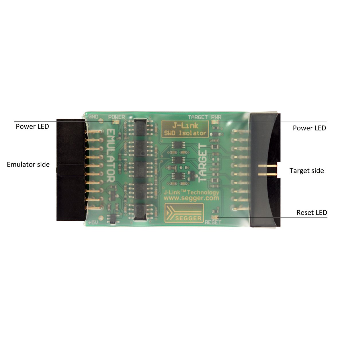 正版SWD Isolators 8.07.01隔离器适用于SEGGER J-Link和Flasher