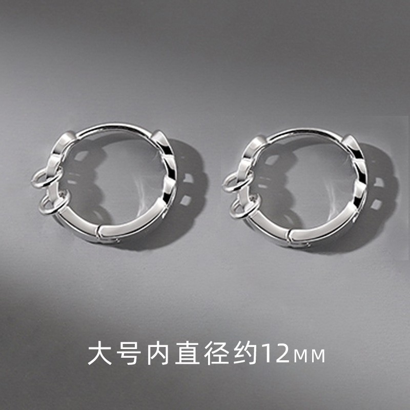 X028-A (Silver earrings) pair