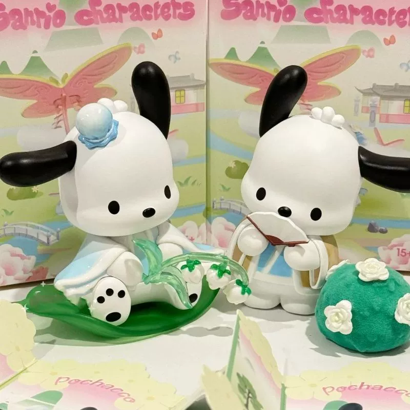 Десктопные слепые фигурки Sanrio New Rhyme Flower Appreciation Series, коллекция 2–6 шт.