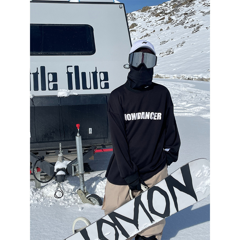 Ice Oversize Waterproof Ski Sweat Windproof Loose Breathable Double Board White Ski Sweat Trendy for Men and Women