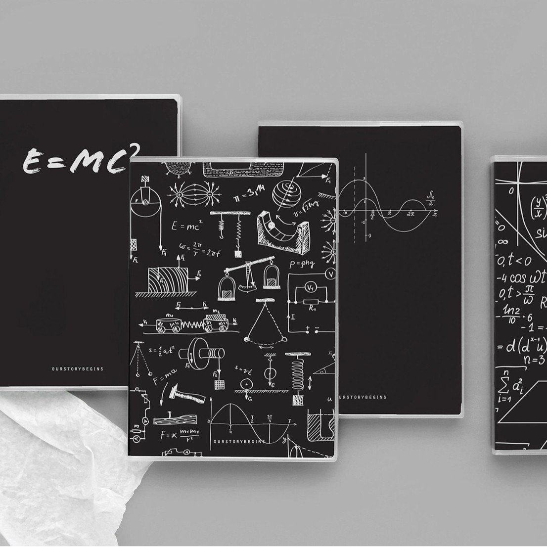 초급 시리즈 B5 투명 플라스틱 커버 노트 학생 교실 연습용 숙제 노트 창의적인 사무용 심플 다이어리