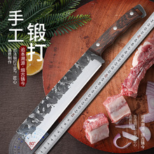 户外刀野外露营钓鱼砍树砍柴刀老式手工锻打户撒轨道钢开路开山刀