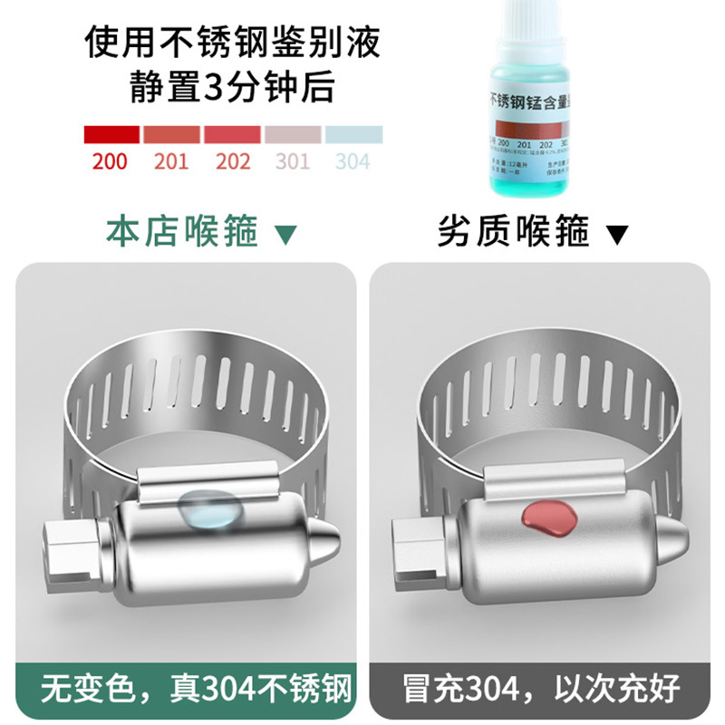 不锈钢卡箍喉箍抱箍水管卡扣固定器煤气管扎带紧箍圈收紧管箍