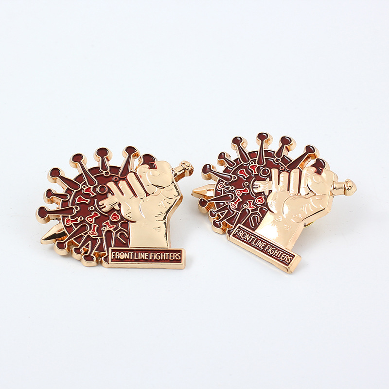 厂家定 制异形金属胸 针标牌校徽 冲压徽章胸章 合金压铸立体徽章