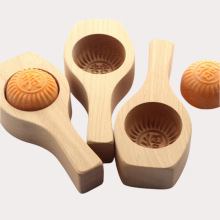 凹底模加深加厚花纹圆馒头木模具榉木豆沙包子苏式月饼蛋黄北飞霞