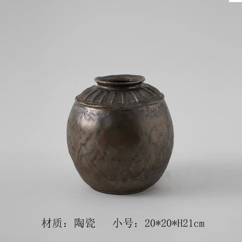 寂風手作り美ラード風陶磁器花瓶芸術サンプルプレート間民宿茶室花器異形アクセサリー置物|undefined