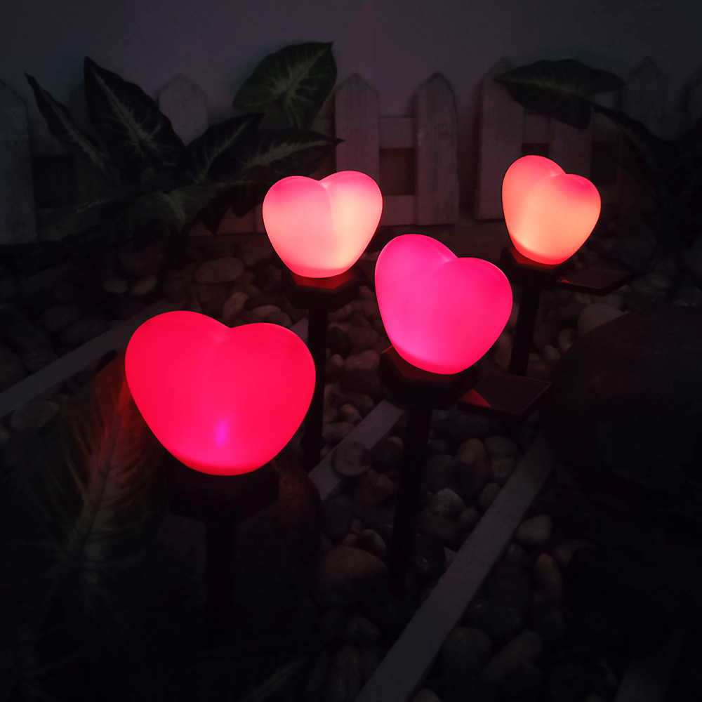 Día de San Valentín confesión atmósfera decoración al aire libre solar amor jardín lámpara Villa jardín impermeable césped paisaje lámpara