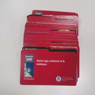 �羳��Ʒ US Citizenship Flash Cards���������뼮��ԇ100���}��