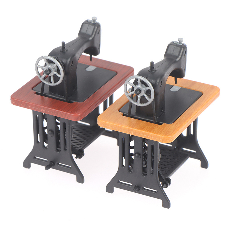 1:24 casa de muñecas ob11 mini modelo escena GSC alimentos y juegos adornos en miniatura máquina coser retro compacto