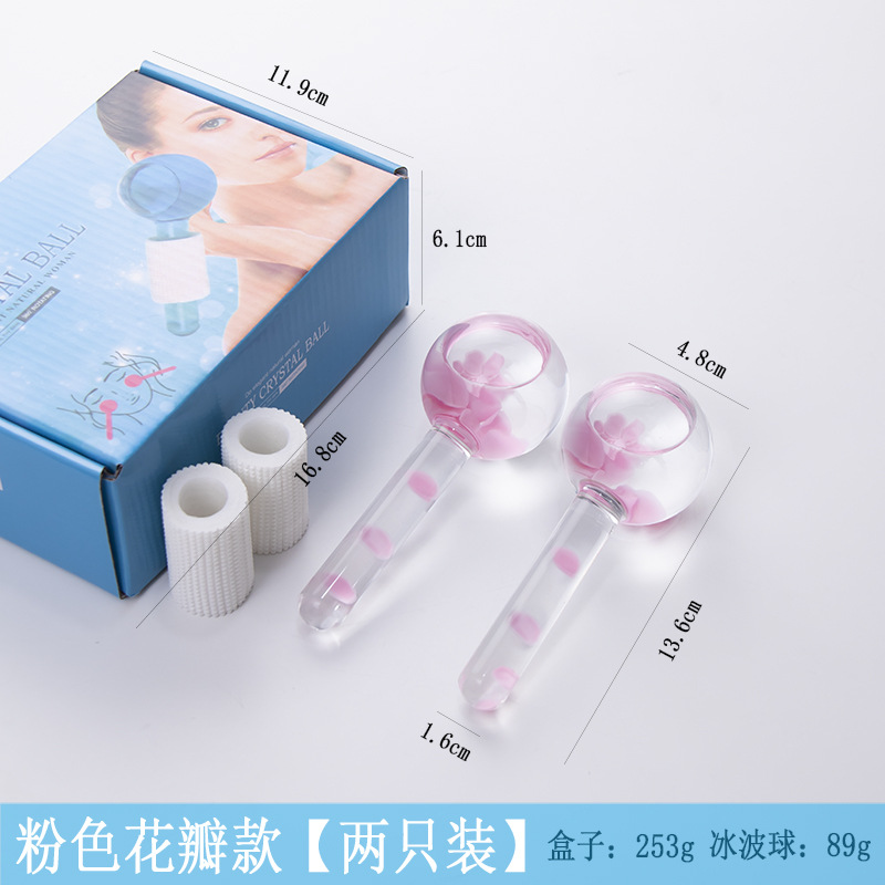 Fuente Fábrica Belleza Bola de ondas de hielo Bola de belleza Bola de belleza Energía de belleza Bola de cristal Cuidado del masaje facial Bola de ondas de hielo