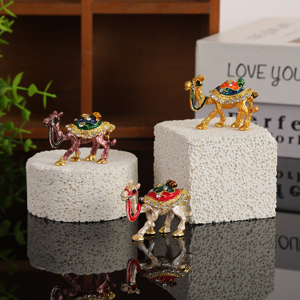 Dunhuang Camel Small Jewelry Box Ornaments Retro Accessible Luxury Jewelry Box Ornaments Ethnic Characteristics Travel Commemorative Small Gifts