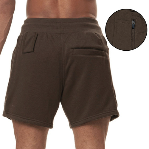 Cross-border summer men's sports shorts European and American heavyweight terry shorts men's multi-pocket running training basketball pants