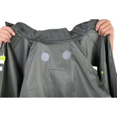 Raincoat and rain pants for outdoor delivery, express courier style, acrylic fabric rain gear, outdoor cycling waterproof hooded rain jacket