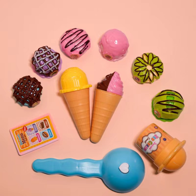 Paquete de modelo de juguete de comida rápida europea y americana