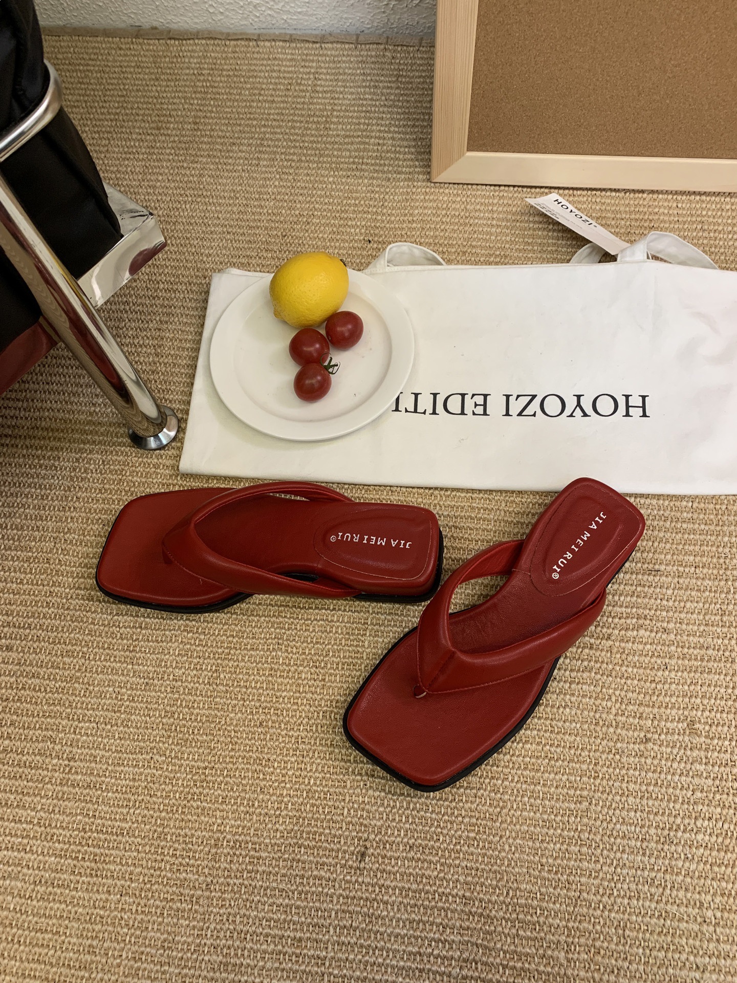 Women's Wedge Flip-flops Square-toed Thong Sandals For Summer_voghion.com