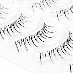 A13 Five Pairs Set of Sharp-Tipped False Eyelashes S01 Ultra-Fine Transparent Stick Single-Strand Crystal Stick Natural Curling Synthetic Eyelashes