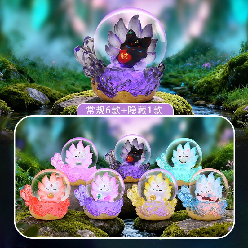 新型のパンダの楽悠悠の漫画のブラインドの箱のデスクトップの装飾の小さい置物の2次元の贈り物のメーカーの直接販売のおもちゃ