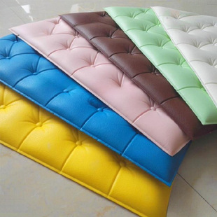 Household Bedside Wall Wall Pad Soft Paste Bed by Electric Sponge Paste Brick Pattern Soft Board KTV Soft Bag Decoration