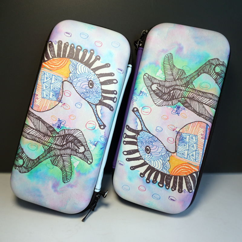 新品任天堂Nintendo Switch OLED游戏机收纳EVA创意海马手绳硬包