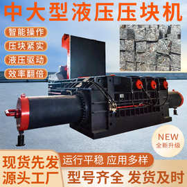 废易拉罐铁罐打包机不锈钢铝型材压块机全自动铁销刨花压块机