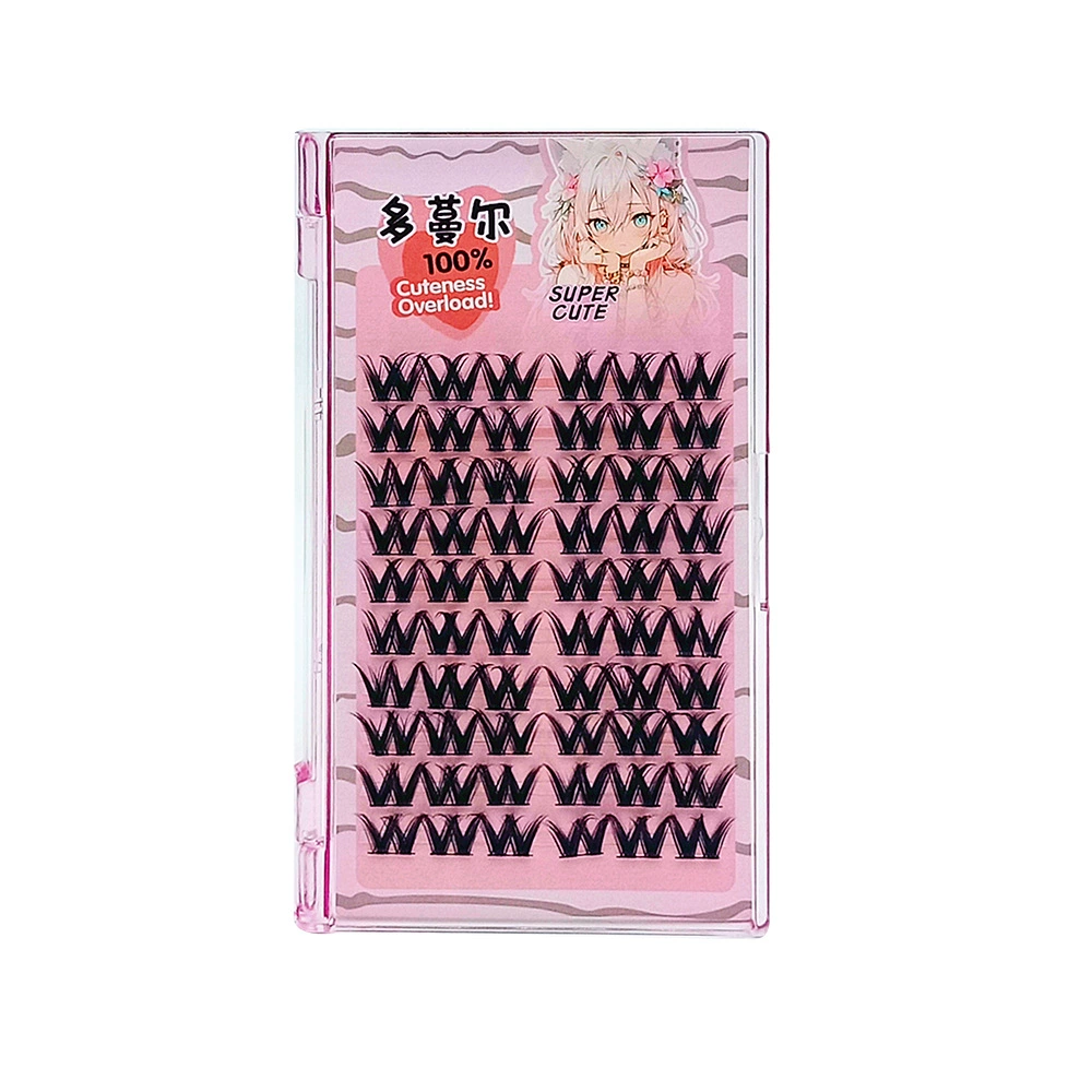 Dense false eyelashes flower-shaped, comics, European style
