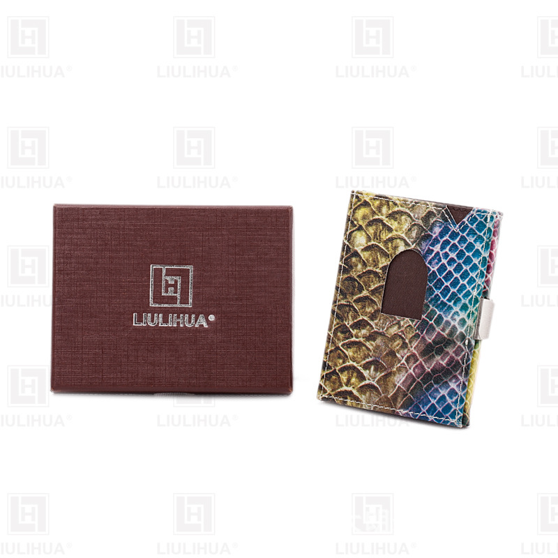 LLH跨进欧美风短款三折钱包 时尚简约卡包 紧致精美小钱夹