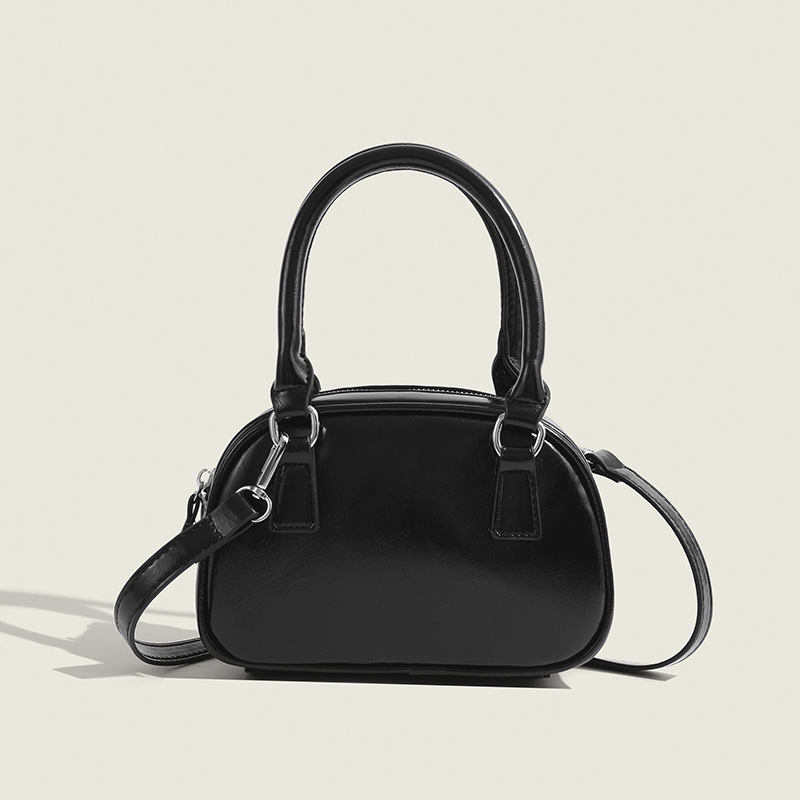 2025 New Red Underarm Bag For Women Korean Style Niche Design Small Square Handbag Luxury Crossbody Bowling Bag - Thumbnail 6