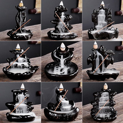 ceramics Backflow Incense burner new pattern originality Bergamot Rockery household Aroma stove Incense to work in an office Decoration Manufactor Supplying