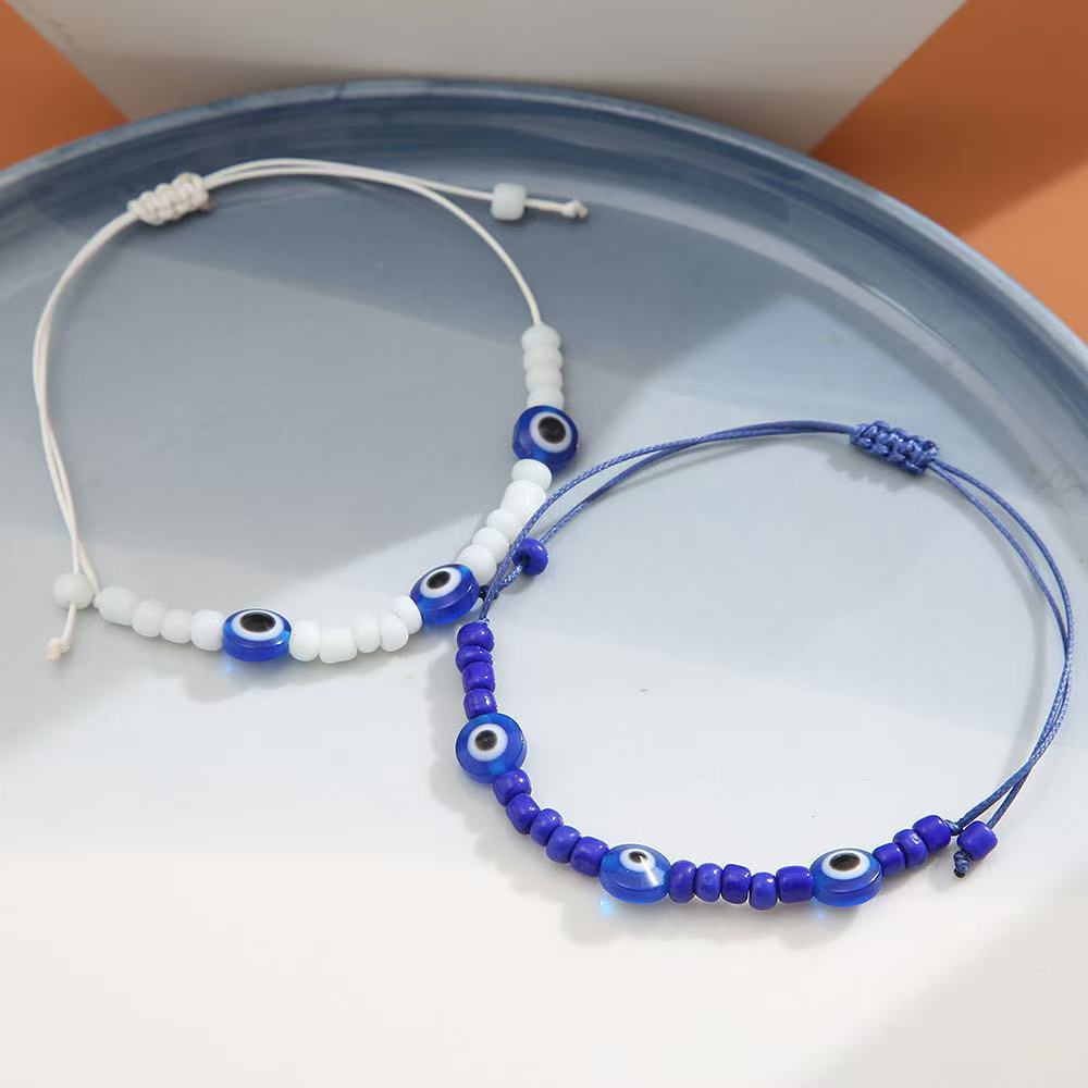 Lucky Evil Eye Red String Bracelet Adjustable Protection Jewelry_voghion.com