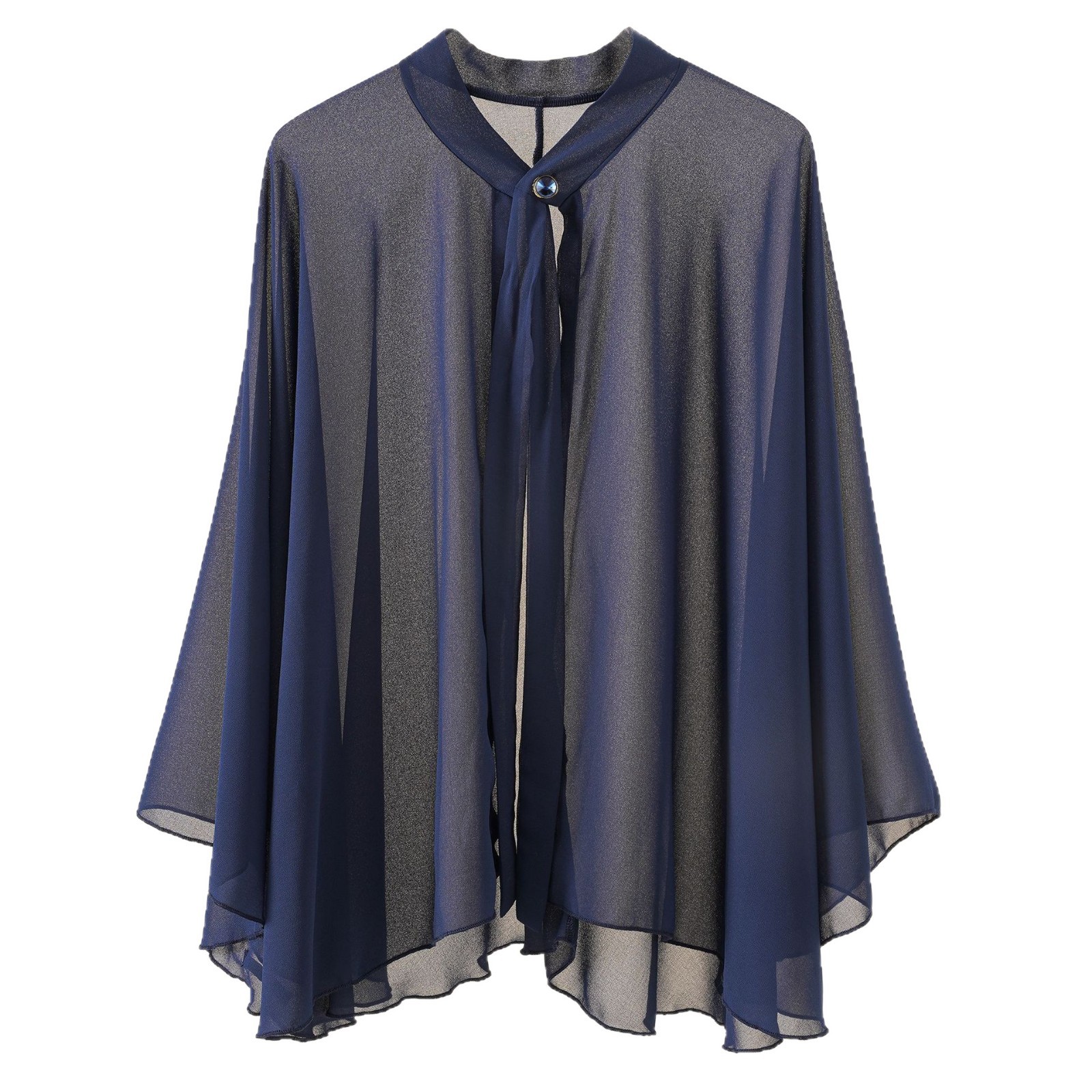Pequeño chal verano nueva capa delgada capa gasa exterior cardigan corto color sólido ropa de protección solar para las mujeres image 5