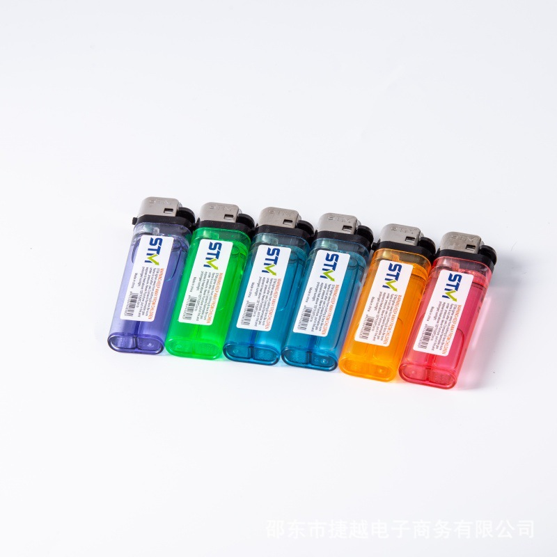 Encendedores de rueda de pedernal estilo antiguo, exportación de 50 encendedores de rueda de pedernal, encendedores de plástico transparente de colores, encendedores electrónicos al por mayor