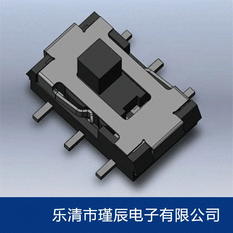 厂销SK08立式六脚贴片拨动开关4x76脚 迷你2档小拨动开关