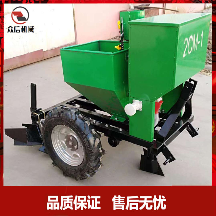 手扶式多功能播种机手扶拖拉机带土豆马铃薯播种机洋芋土豆播种机