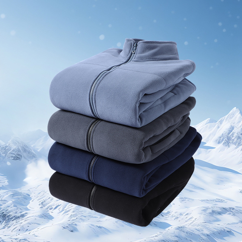 Transfronterizo al aire libre chaqueta de terciopelo para hombres y mujeres 2025 nuevo invierno de terciopelo grueso chaqueta de asalto forro interior chaqueta de terciopelo