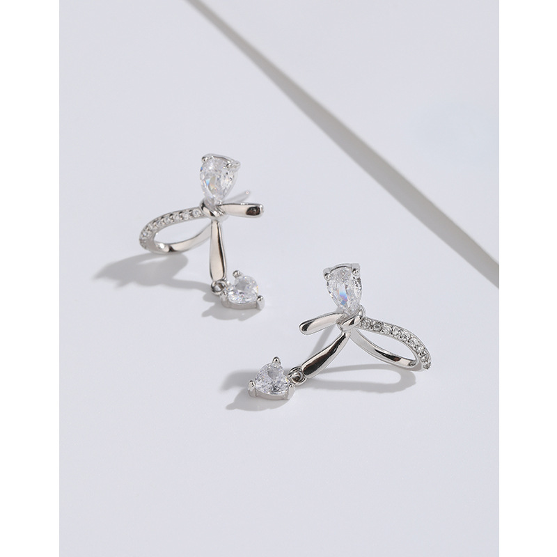 Pendientes de arco para las mujeres 925 plata esterlina nicho diseño de alto grado simple todos-Partido pendientes 2023 nuevos pendientes