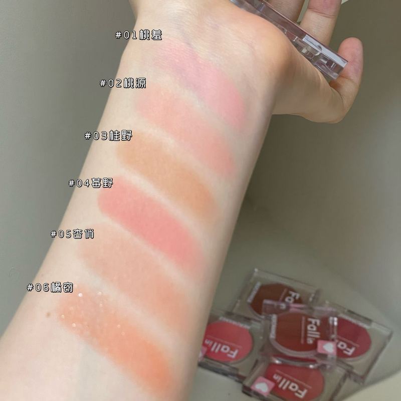 HERORANGE单色土豆泥腮红膏 元气显嫩哑光提亮膨胀收缩色裸妆胭脂|undefined