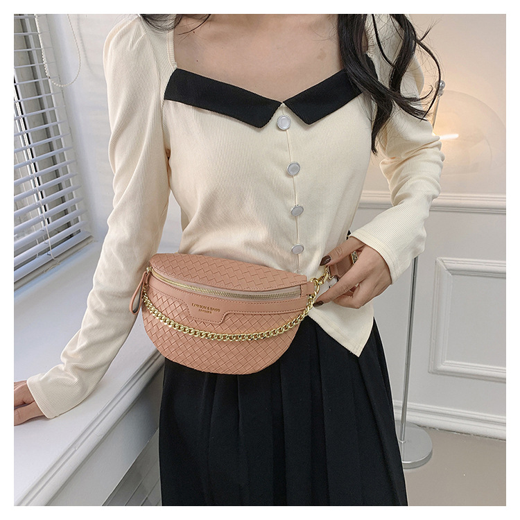 Women's Vintage Style Solid Color Pu Leather Waist Bags display picture 6