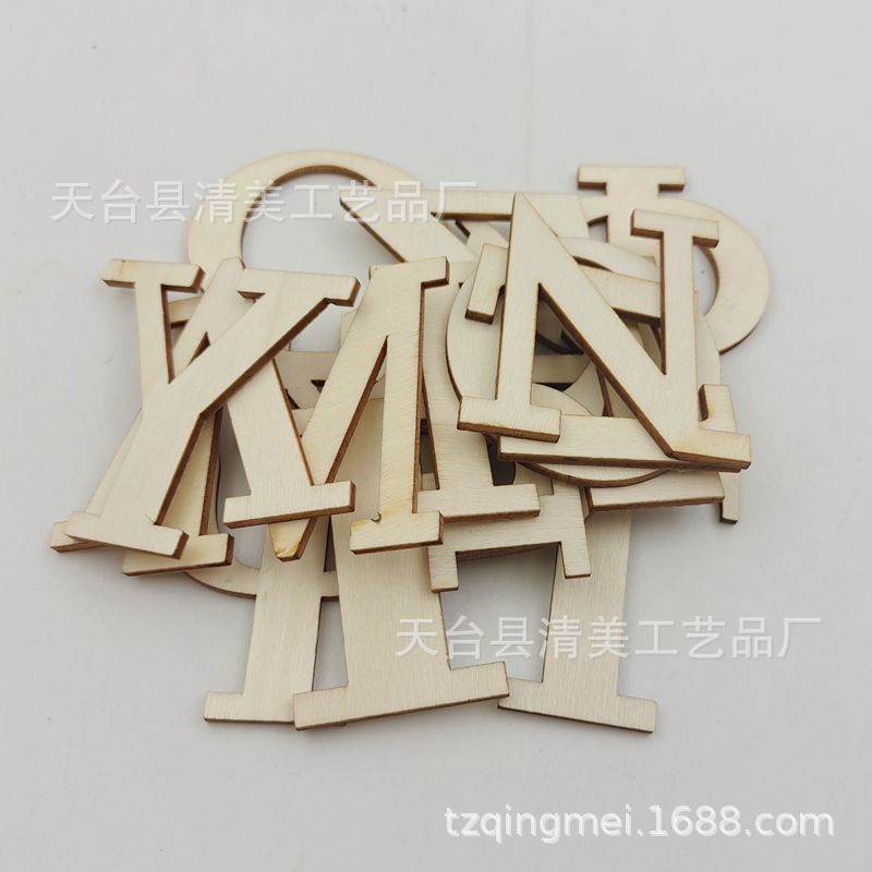 2,5/5cm log letras griegas de madera decorativa serie letras astillas de madera 24/48 piezas un conjunto