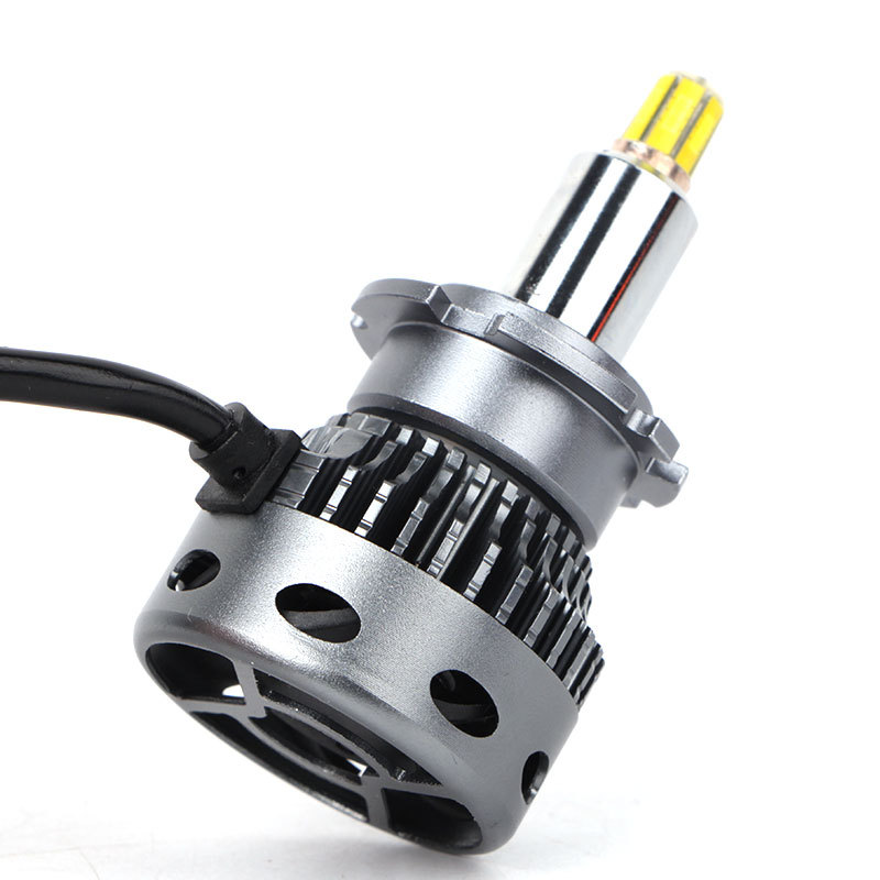 Faro LED de 360 Grados con Salida de Luz de 6 Lados, Bombilla D2h, Faro Láser para Automóvil, Lente Modificada, Luz para Automóvil, Faro Súper Brillante